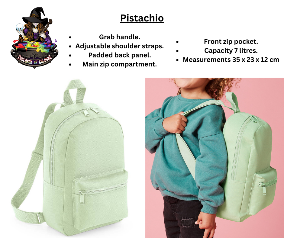 Pistachio 7 Litre Backpack (with decal)