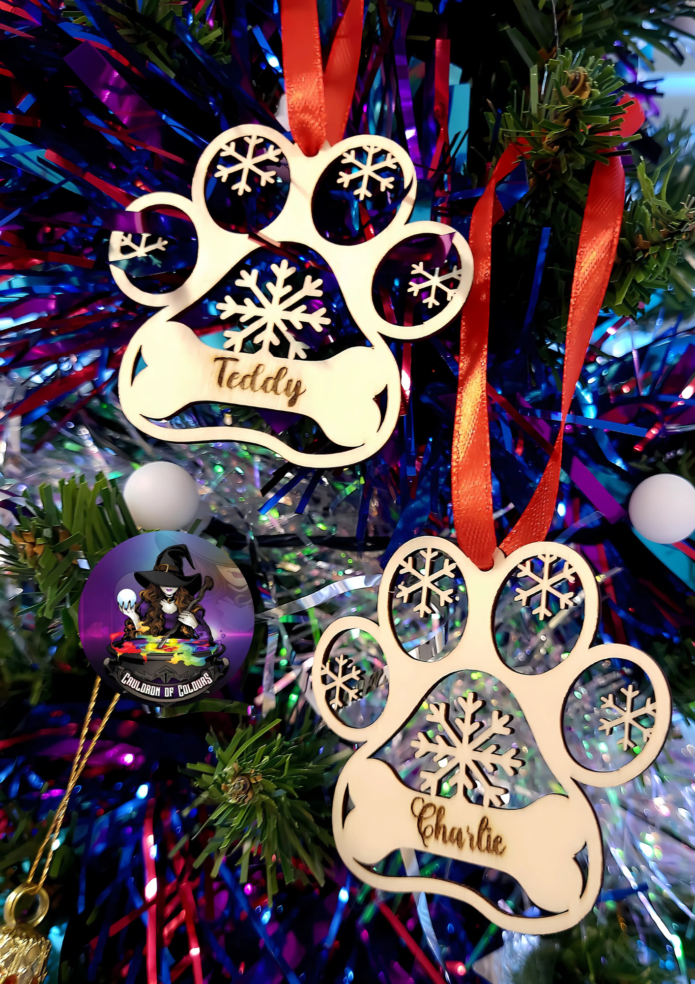 Personalised Cat/Dog Wooden Ornament