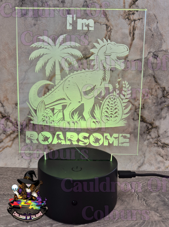 LED Lamp/Sign - Laser Engraved
