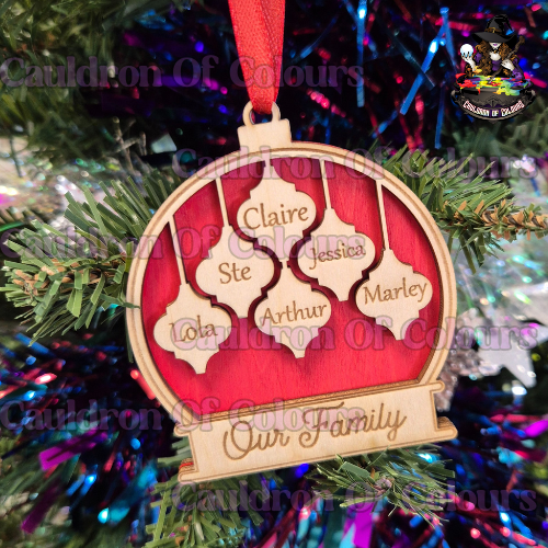 Personalised Our Family Ornament