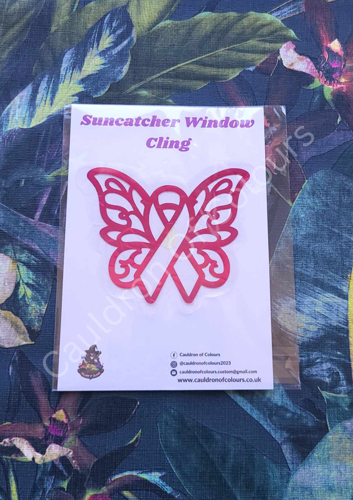 Breast Cancer Awareness Suncatcher Window Cling