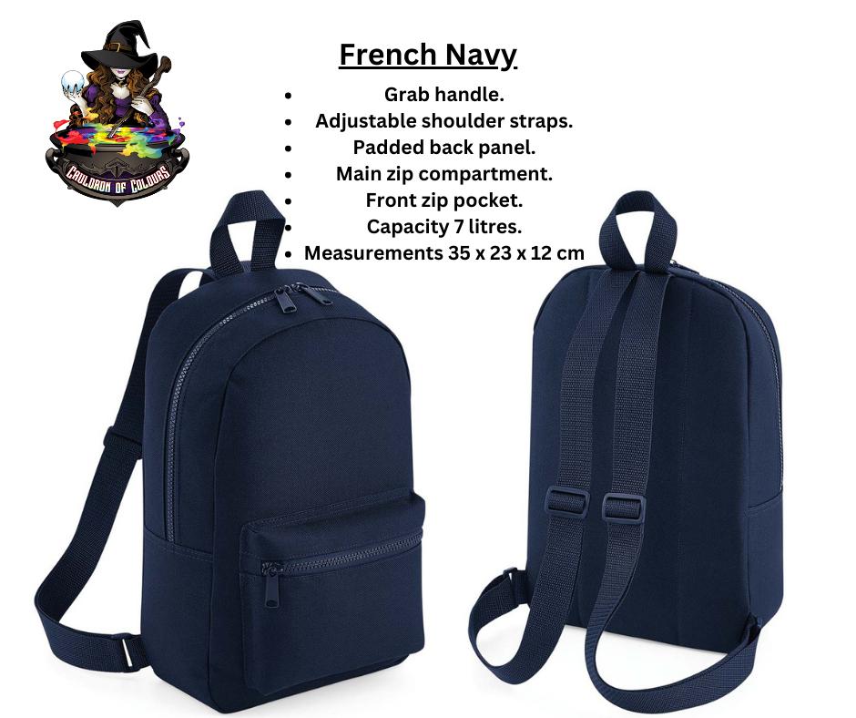 French Navy 7 Litre Backpack (with decal)