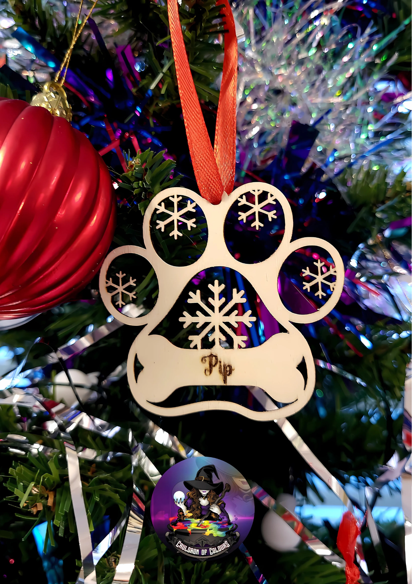 Personalised Cat/Dog Wooden Ornament