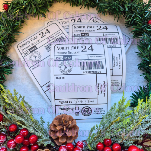 North Pole Postage Label (Personalised or Plain)