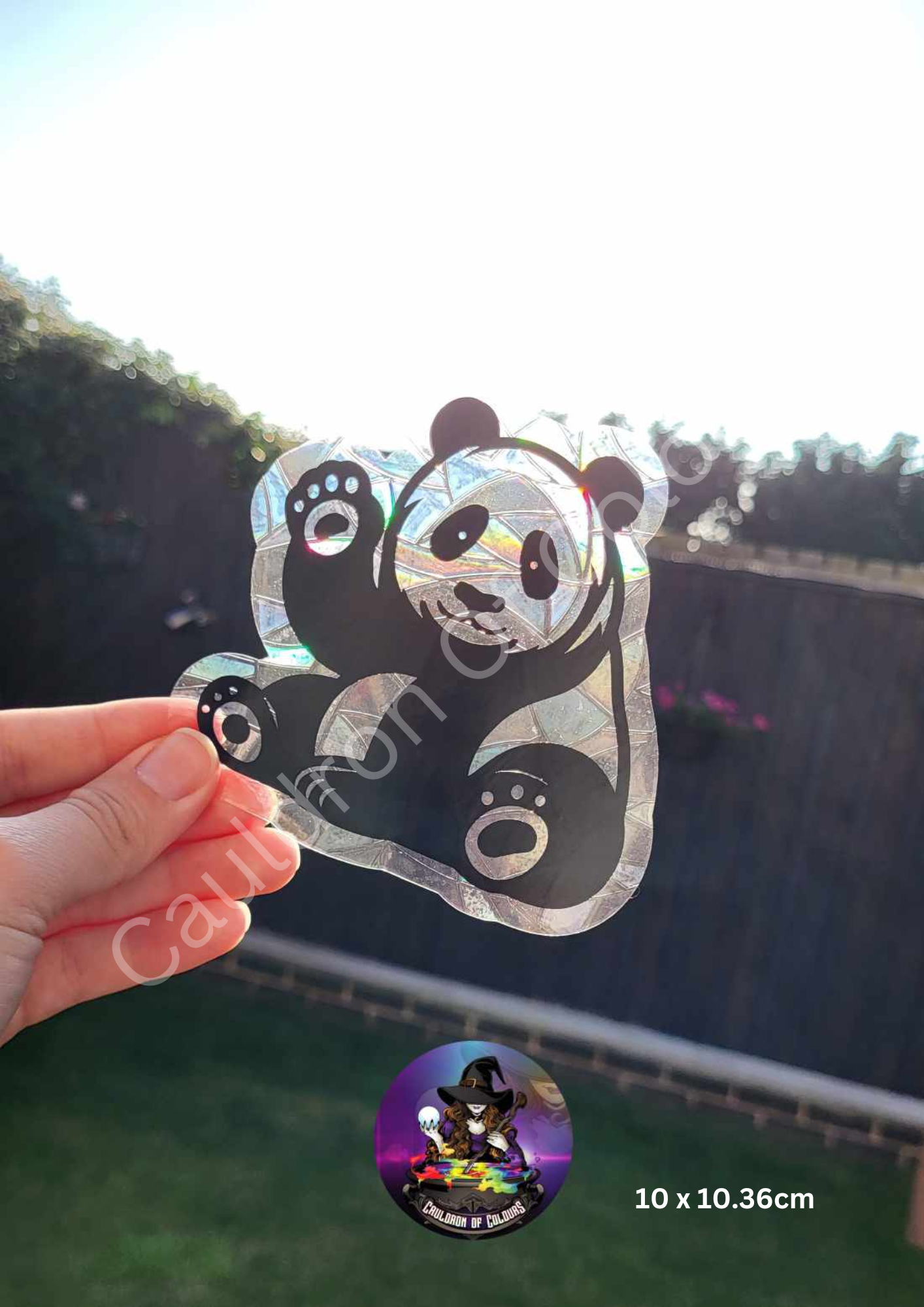 Panda Suncatcher Window Cling