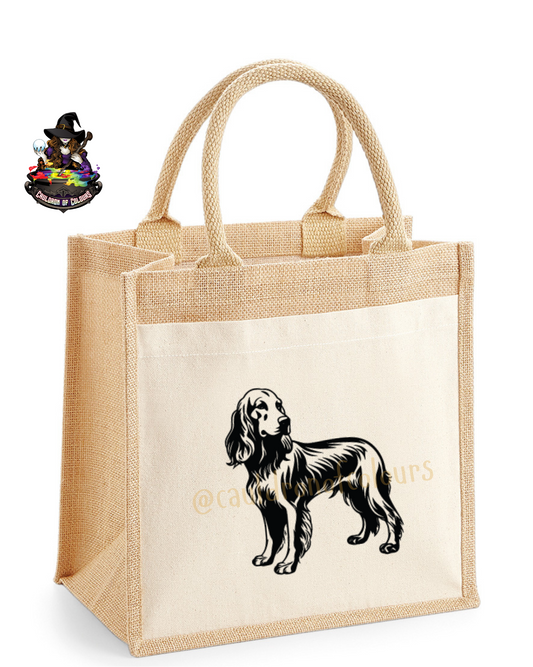 Irish Setter Jute Tote Bag