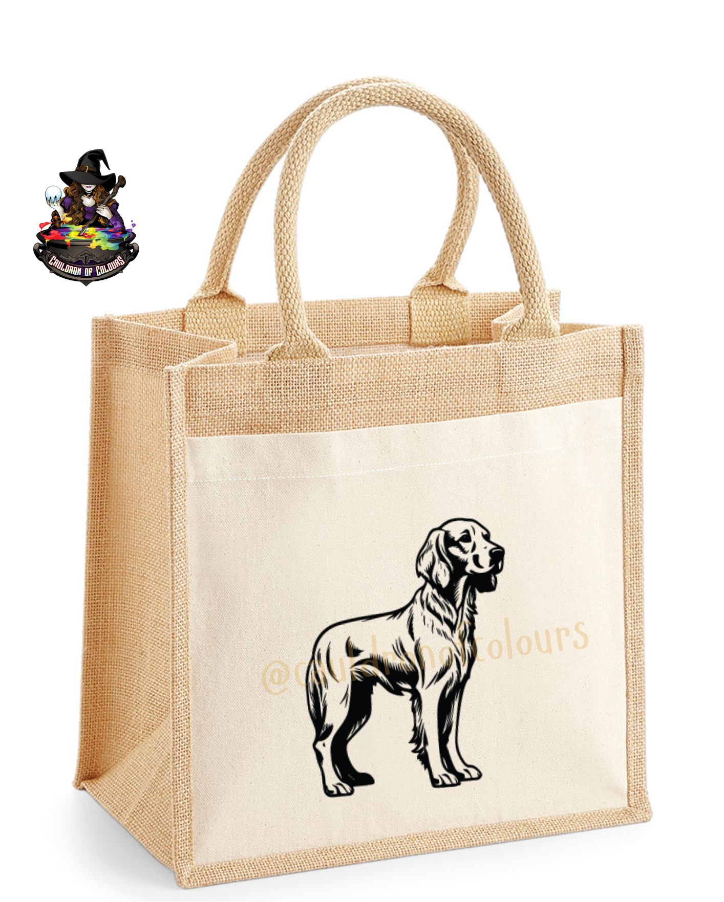 Irish Setter Jute Tote Bag