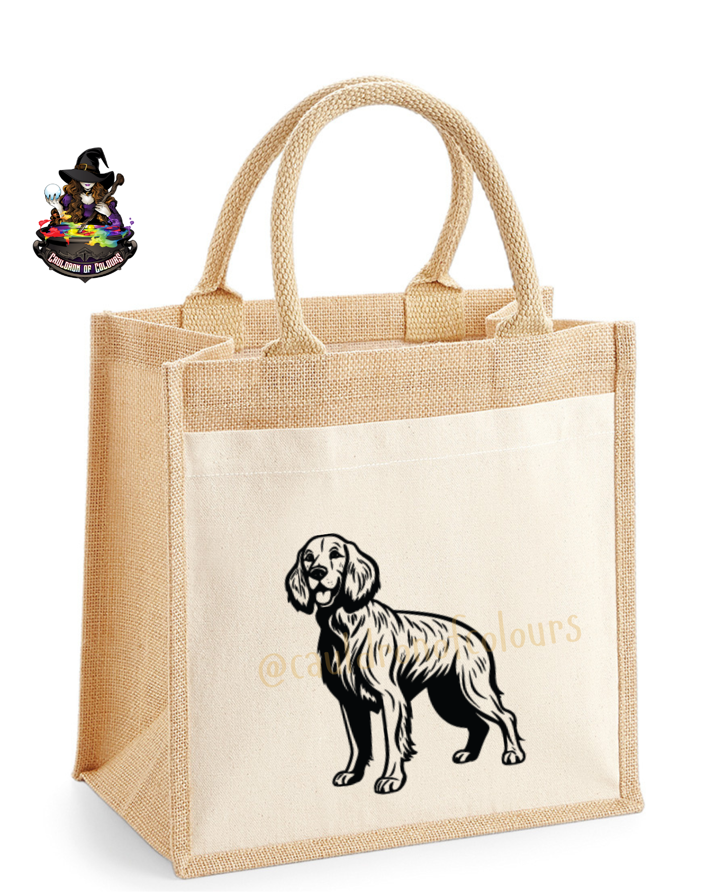 Irish Setter Jute Tote Bag