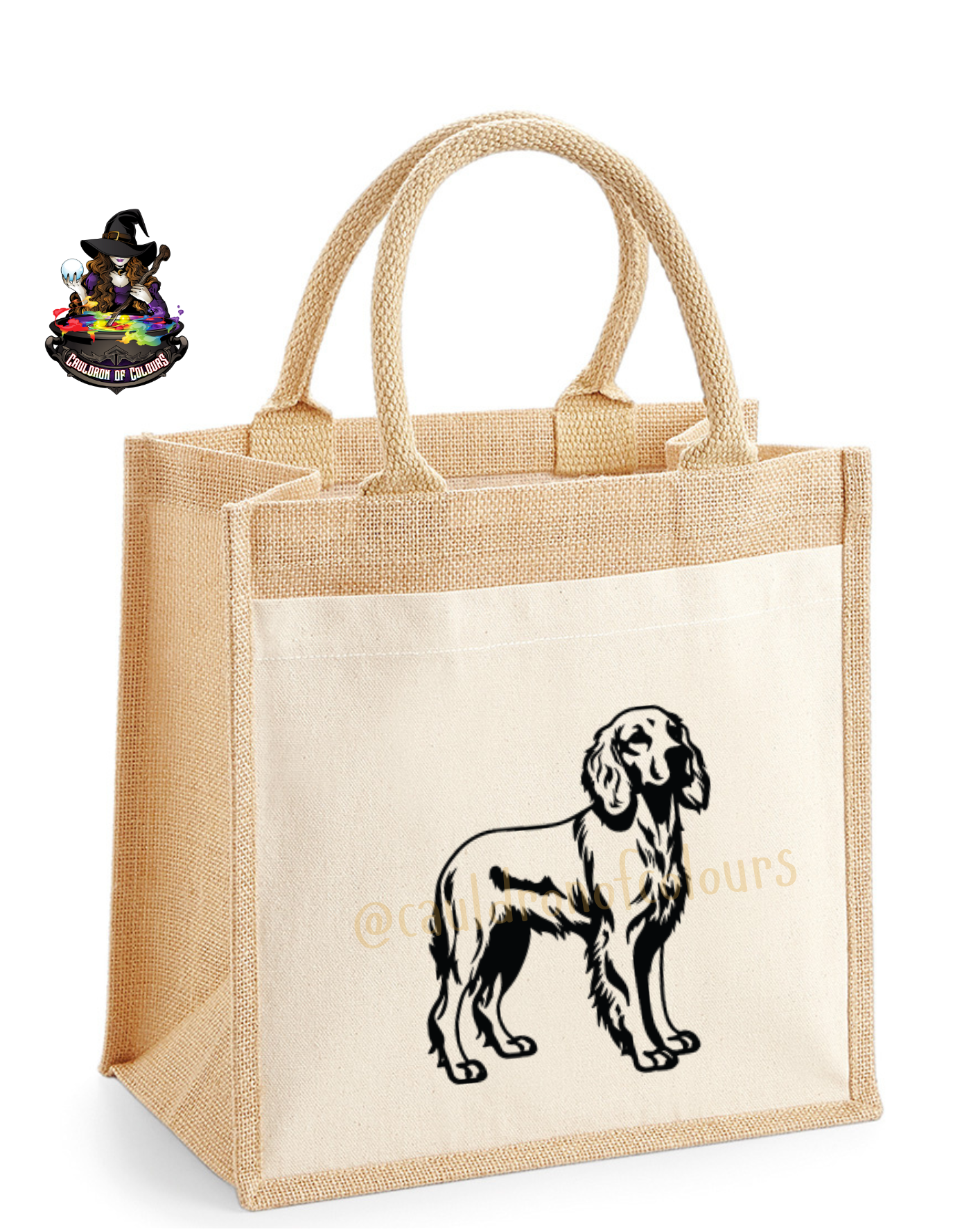 Irish Setter Jute Tote Bag