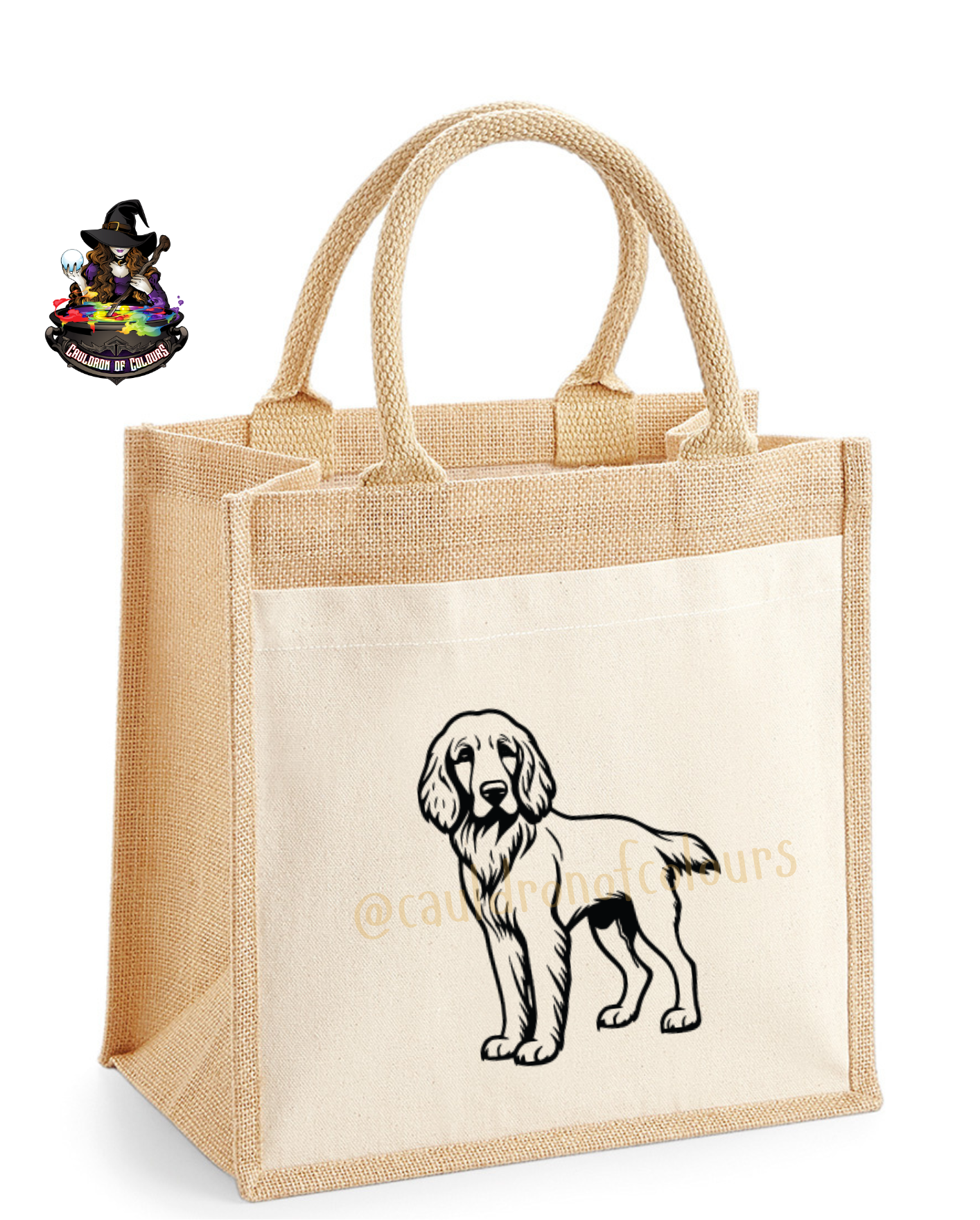 Irish Setter Jute Tote Bag