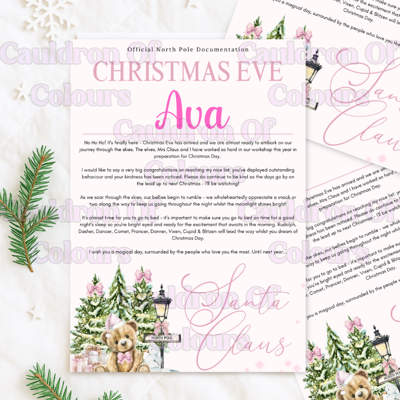 Christmas Eve Certificates (Multiples Designs!)