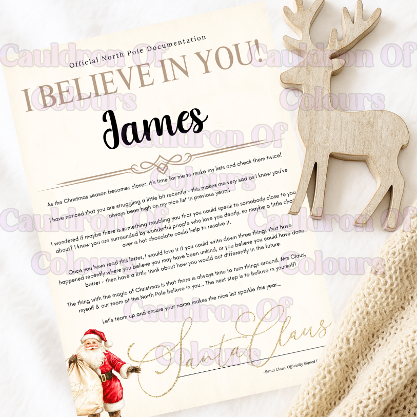 I Believe In You Certificate (Multiples Designs!)