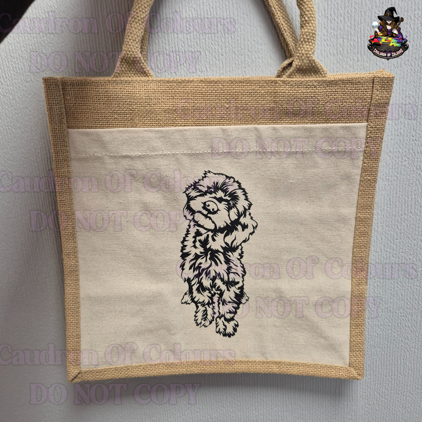 Labradoodle Jute Bag