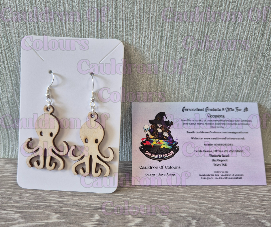 Octopus Earrings (2 designs to choose from)