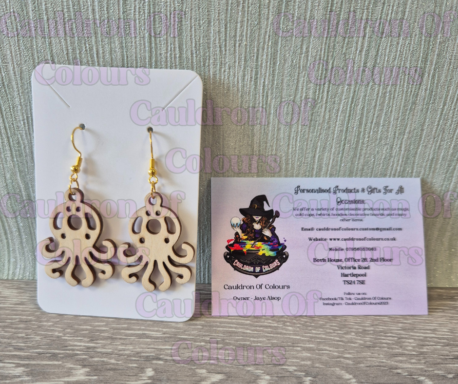 Octopus Earrings (2 designs to choose from)