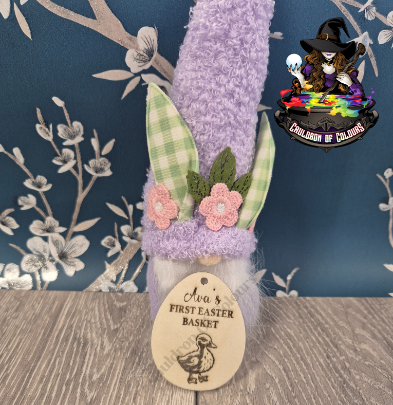 Personalised Easter Egg Basket Tag