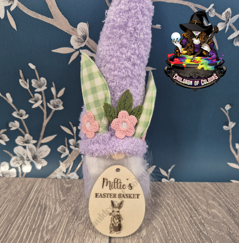 Personalised Easter Egg Basket Tag