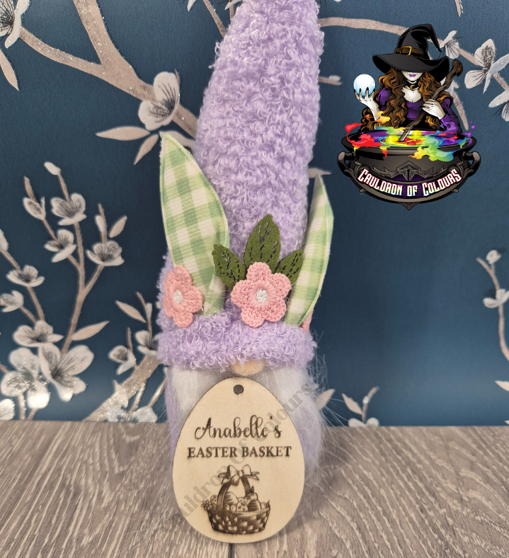 Personalised Easter Egg Basket Tag