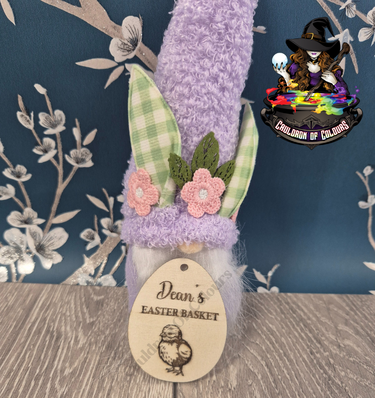 Personalised Easter Egg Basket Tag
