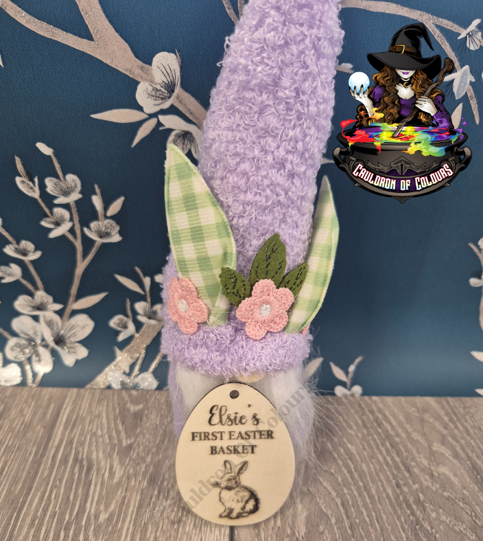 Personalised Easter Egg Basket Tag